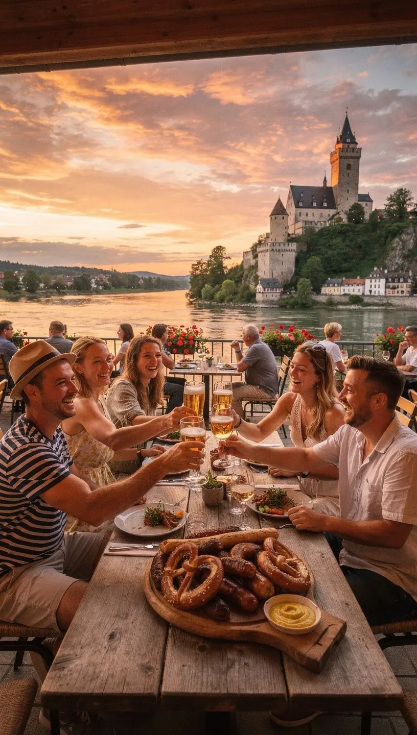 Übersichtskarte des deutschen Schienennetzes mit hervorgehobenen Strecken für touristische Zugreisen.
